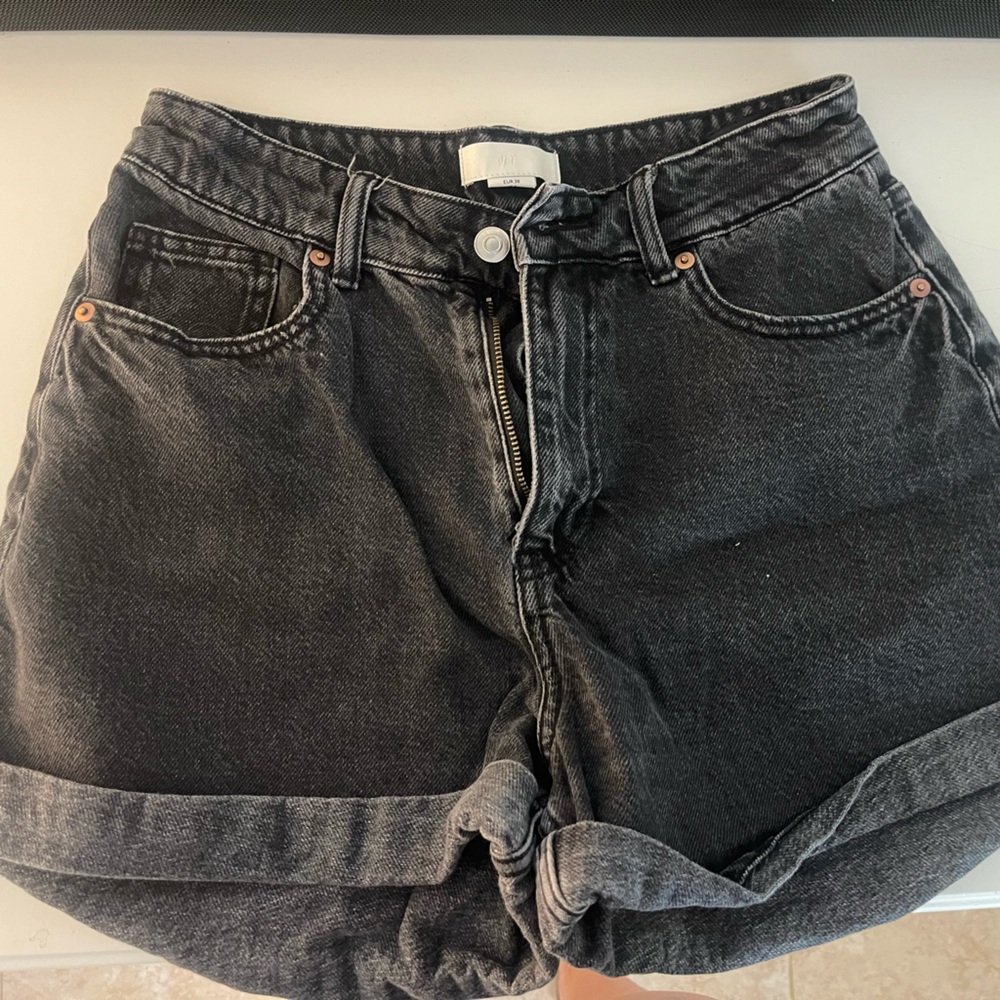 H&M Dark Gray Denim Shorts